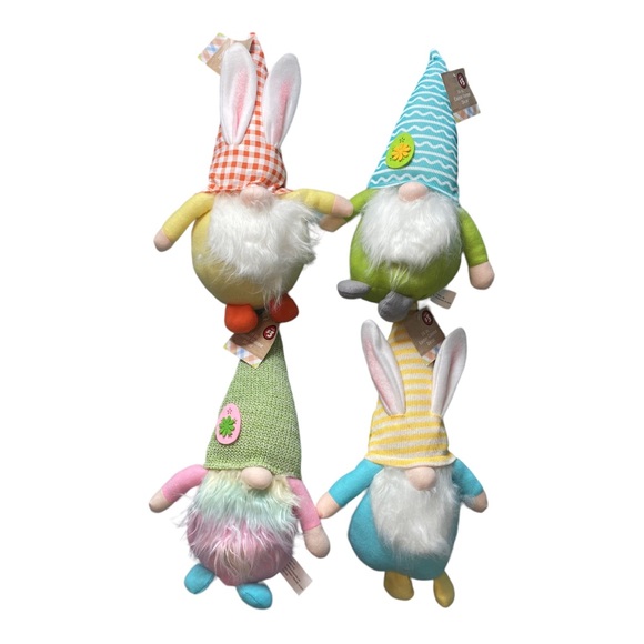 **NWT** Set of (4) Dollar Tree Plus Spring/Easter Plush Gnomes - 16” - Picture 5 of 6